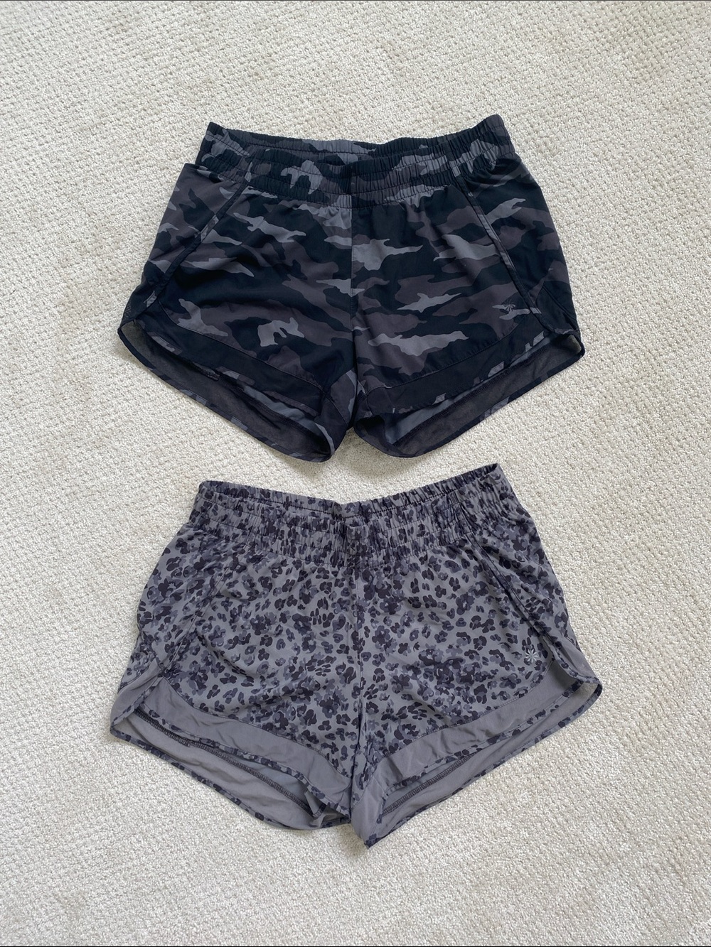 ATHLETA Women’s Athletic Shorts - Camouflage & Leopard Prints